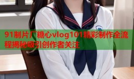 91制片厂糖心vlog101精彩制作全流程揭秘吸引创作者关注