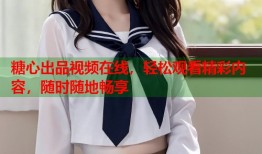 糖心出品视频在线，轻松观看精彩内容，随时随地畅享