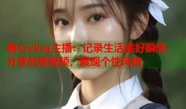 糖心vlog主播：记录生活美好瞬间，分享创意视频，展现个性风格