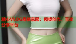 糖心VLOG最新官网：视频创作、互动分享平台