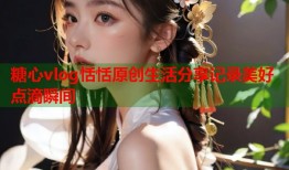 糖心vlog恬恬原创生活分享记录美好点滴瞬间