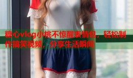 糖心vlog小桃不惊醒表情包，轻松制作搞笑视频，分享生活瞬间