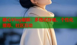 糖心Vlog破解：多格式存储、个性化推荐、社区互动
