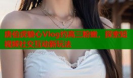 唐伯虎糖心Vlog约高三粉嫩，探索短视频社交互动新玩法
