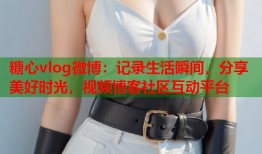 糖心vlog微博：记录生活瞬间，分享美好时光，视频博客社区互动平台