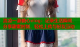 清凉一夏糖心vlog：记录生活瞬间，分享甜蜜时刻，轻松上传与好友互动