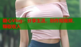 糖心Vlog：分享生活，创作短视频，赚取收入