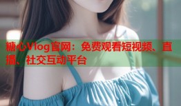 糖心Vlog官网：免费观看短视频、直播、社交互动平台