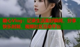糖心Vlog：记录生活美好瞬间，分享快乐时刻，视频社区互动平台
