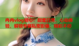 冉冉vlog糖心：甜蜜日常，心动体验，解锁专属私密影像，精彩不停