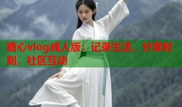 糖心vlog成人版：记录生活，分享时刻，社区互动