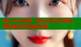 糖心vlog转圈，轻松分享生活瞬间，随时随地记录美好时刻