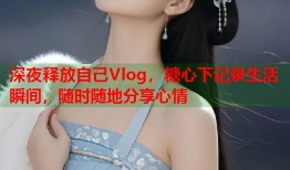 深夜释放自己Vlog，糖心下记录生活瞬间，随时随地分享心情