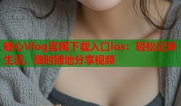 糖心Vlog官网下载入口ios：轻松记录生活，随时随地分享视频