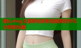 糖心vlog主播带你探索短视频创作与分享的乐趣