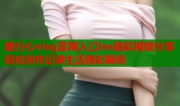 糖行心vlog官网入口ios精彩视频分享轻松创作记录生活精彩瞬间
