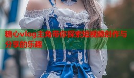 糖心vlog主角带你探索短视频创作与分享的乐趣