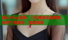 糖心Vlog官网：三区视频无限观看，免费下载缓存，智能推荐