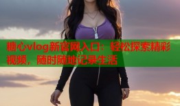 糖心vlog新官网入口：轻松探索精彩视频，随时随地记录生活