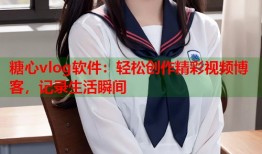 糖心vlog软件：轻松创作精彩视频博客，记录生活瞬间
