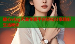 糖心vlog天美专属平台轻松分享精彩生活秘诀