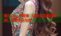 糖心vlog千夜喵：记录生活美好瞬间，分享快乐与你