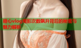 糖心vlog观影次数飙升背后的秘密与魅力解析