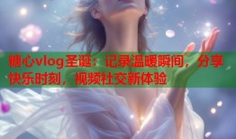 糖心vlog圣诞：记录温暖瞬间，分享快乐时刻，视频社交新体验