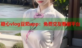 糖心vlog豆奶app：免费交友看剧平台