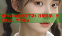 糖心Vlog最新版下载：视频分享、社交互动、学习平台
