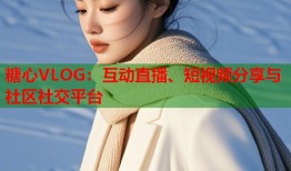 糖心VLOG：互动直播、短视频分享与社区社交平台