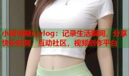 小阿俏糖心vlog：记录生活瞬间，分享快乐时刻，互动社区，视频创作平台