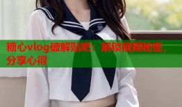 糖心vlog破解贴吧：解锁视频秘密，分享心得