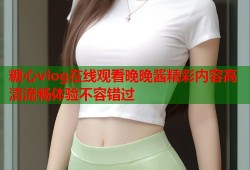 糖心vlog在线观看晚晚酱精彩内容高清流畅体验不容错过