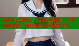 糖心vlog诗诗：记录生活瞬间，分享创意灵感，随时随地创作视频日志