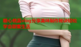 糖心桃酱vlog分享美味制作秘诀轻松学会甜蜜生活