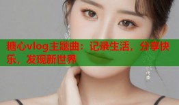 糖心vlog主题曲：记录生活，分享快乐，发现新世界