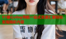 91糖心vlog导航一站式资源汇聚轻松发现精彩内容