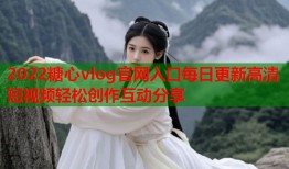 2022糖心vlog官网入口每日更新高清短视频轻松创作互动分享