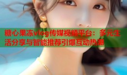 糖心果冻vlog传媒视频平台：多元生活分享与智能推荐引爆互动热潮