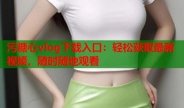 污糖心vlog下载入口：轻松获取最新视频，随时随地观看