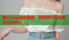 糖心vlog唐伯虎剧：短视频社区分享与互动平台