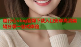 糖行心vlog官网下载入口安卓高清编辑分享一站式体验