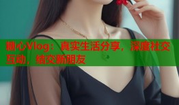 糖心Vlog：真实生活分享，深度社交互动，结交新朋友