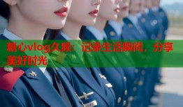糖心vlog久频：记录生活瞬间，分享美好时光