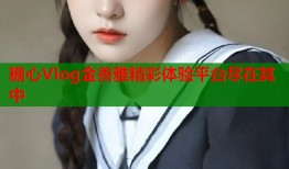 糖心Vlog金善雅精彩体验平台尽在其中