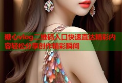 糖心vlog二维码入口快速直达精彩内容轻松分享创作精彩瞬间