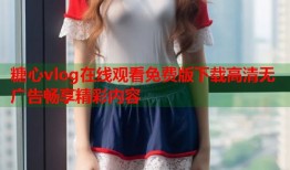 糖心vlog在线观看免费版下载高清无广告畅享精彩内容