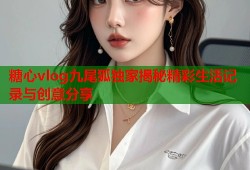 糖心vlog九尾狐独家揭秘精彩生活记录与创意分享