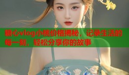 糖心vlog小桃价格揭秘，记录生活的每一刻，轻松分享你的故事